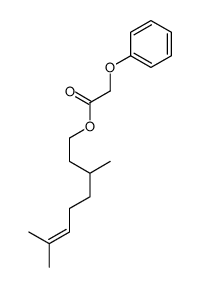 3,7-dimethyl-6-octenyl phenoxyacetate Structure