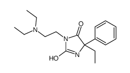 3-[2-(diethylamino)ethyl]-5-ethyl-5-phenylimidazolidine-2,4-dione结构式