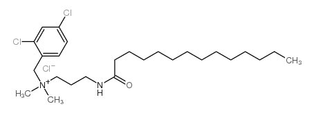 (2,4-dichlorobenzyl)dimethyl[3-[(1-oxotetradecyl)amino]propyl]ammonium chloride picture