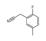 (2-Fluoro-5-methylphenyl)acetonitrile Structure