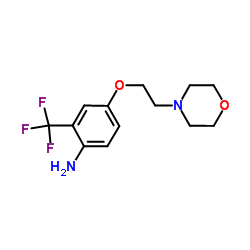 4-[2-(4-Morpholinyl)ethoxy]-2-(trifluoromethyl)aniline结构式