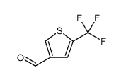 5-Trifluoromethyl-thiophene-3-carbaldehyde结构式