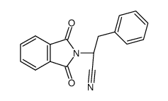 N,N-phthaloyl-DL-phenylalanine-nitrile Structure