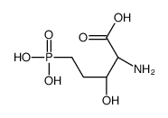 (2S)-2-amino-3-hydroxy-5-phosphonopentanoic acid结构式