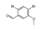 2,4-dibromo-5-methoxybenzaldehyde Structure
