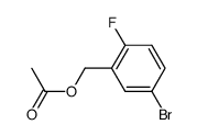 2-(acetoxymethyl)-4-bromo-1-fluorobenzene结构式
