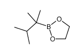 2-(2,3-dimethylbutan-2-yl)-1,3,2-dioxaborolane结构式