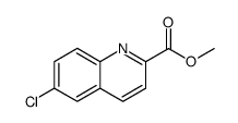 2-Quinolinecarboxylic acid, 6-chloro-, methyl ester Structure