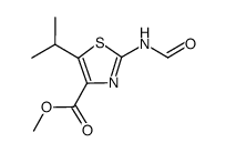 methyl 2-formylamino-5-isopropyl-1,3-thiazole-4-carboxylate Structure