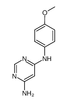 N4-(4-methoxy-phenyl)-pyrimidine-4,6-diyldiamine Structure