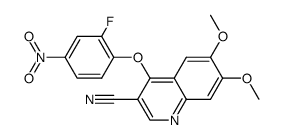 4-(2-fluoro-4-nitrophenoxy)-6,7-dimethoxyquinoline-3-carbonitrile Structure