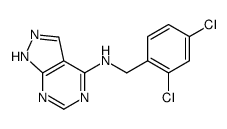 N-[(2,4-dichlorophenyl)methyl]-1H-pyrazolo[3,4-d]pyrimidin-4-amine Structure