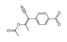 α-Cyan-α'-acetoxy-α'-methyl-4-nitro-styrol结构式