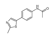 acetic acid-[4-(2-methyl-thiazol-5-yl)-anilide]结构式