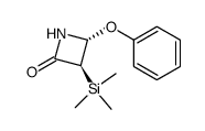 (3S,4R)-3-(trimethylsilyl)-4-phenoxy-2-azetidinone Structure