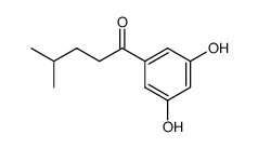 1-(3,5-dihydroxy-phenyl)-4-methyl-pentan-1-one Structure