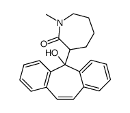 3-(5-Hydroxy-5H-dibenzo[a,d]cyclohepten-5-yl)-1-methyl-azepan-2-one Structure