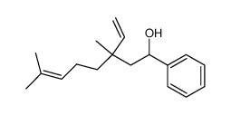 3,7-Dimethyl-1-phenyl-3-vinyl-oct-6-en-1-ol结构式