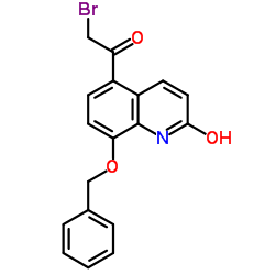 8-Benzyloxy-5-(2-bromoacetyl)-2-hydroxyquinoline Structure