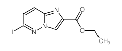 6-IODOIMIDAZO[1,2-B]PYRIDAZINE-2-CARBOXYLIC ACID ETHYL ESTER structure