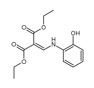 2-[(2-hydroxyphenylamino)methylene]malonic acid diethyl ester结构式