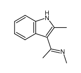 N-(1-(2-methyl-1H-indol-3-yl)ethylidene)methanamine Structure