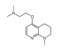 N,N-dimethyl-2-[(8-methyl-6,7-dihydro-5H-1,8-naphthyridin-4-yl)oxy]ethanamine结构式