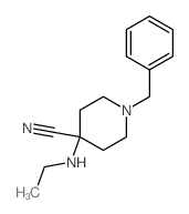 4-Piperidinecarbonitrile,4-(ethylamino)-1-(phenylmethyl)- structure