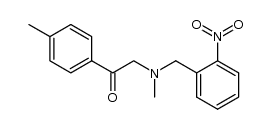 2-[N-methyl-N-(2-nitrobenzyl)amino]-4'-methylacetophenone结构式