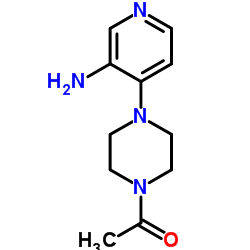 1-(4-(3-Aminopyridin-4-yl)piperazin-1-yl)ethanone Structure