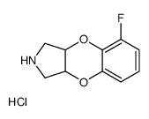 (3aS,9aS)-2,3,3a,9a-Tetrahydro-5-fluoro-1H-[1,4]benzodioxino[2,3-c]pyrrole·hydrochloride结构式