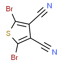 2,5-Dibromothiophene-3,4-dicarbonitrile Structure
