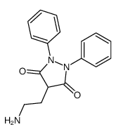 4-(2-aminoethyl)-1,2-diphenylpyrazolidine-3,5-dione结构式