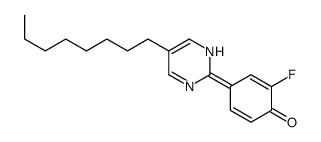2-fluoro-4-(5-octyl-1H-pyrimidin-2-ylidene)cyclohexa-2,5-dien-1-one Structure