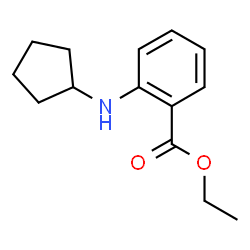 ethyl 2-(cyclopentylamino)benzoate Structure