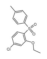 2-ethoxy-4-chloro-1-(toluene-4-sulfonyl)-benzene结构式