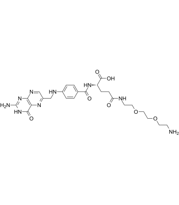 Folate-PEG2-amine结构式