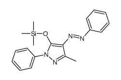 (3-methyl-1-phenyl-5-trimethylsilyloxypyrazol-4-yl)-phenyldiazene结构式