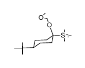 cis-4-tert-butyl-O-(methoxymethyl)-1-(trimethylstannyl)cyclohexanol Structure