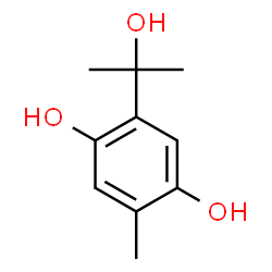 1,4-Benzenediol,2-(1-hydroxy-1-methylethyl)-5-methyl- Structure