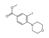 methyl 3-iodo-4-morpholin-4-ylbenzoate Structure