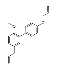 5-allyl-4'-(allyloxy)-2-methoxybiphenyl结构式
