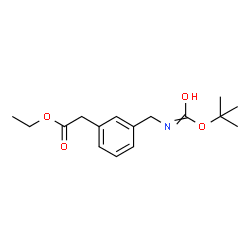 ETHYL 2-(3-(N-BOC-AMINOMETHYL)PHENYL)ACETATE Structure
