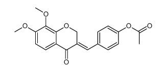 7,8-dimethoxy-3-(4'-acetoxybenzylidene)chroman-4-one Structure