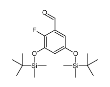 3,5-bis[[tert-butyl(dimethyl)silyl]oxy]-2-fluorobenzaldehyde Structure