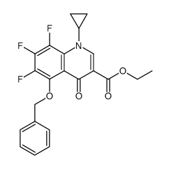 ethyl 5-(benzyloxy)-1-cyclopropyl-6,7,8-trifluoro-4(1H)-oxoquinoline-3-carboxylate Structure