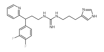 1-[3-(3,4-difluorophenyl)-3-pyridin-2-ylpropyl]-2-[3-(1H-imidazol-5-yl)propyl]guanidine Structure