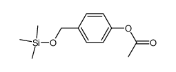 4-(((trimethylsilyl)oxy)methyl)phenyl acetate Structure