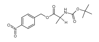 Boc-Ala p-nitrobenzyl ester结构式