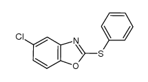 5-chloro-2-phenylthio-1,3-benzoxazole结构式